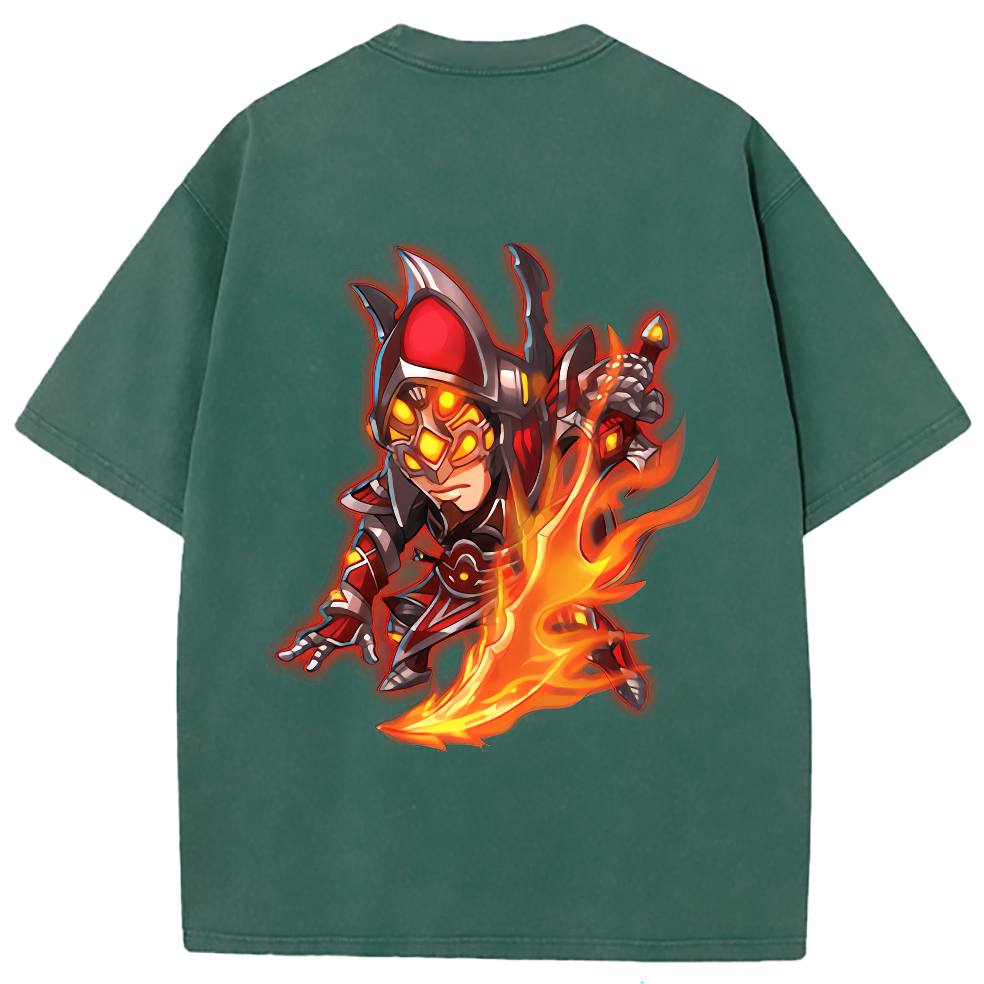 （画像用） リーグ・オブ・レジェンド League of Legends LOL 綿100% ヴィンテージ風 半袖Tシャツ（背面プリント）